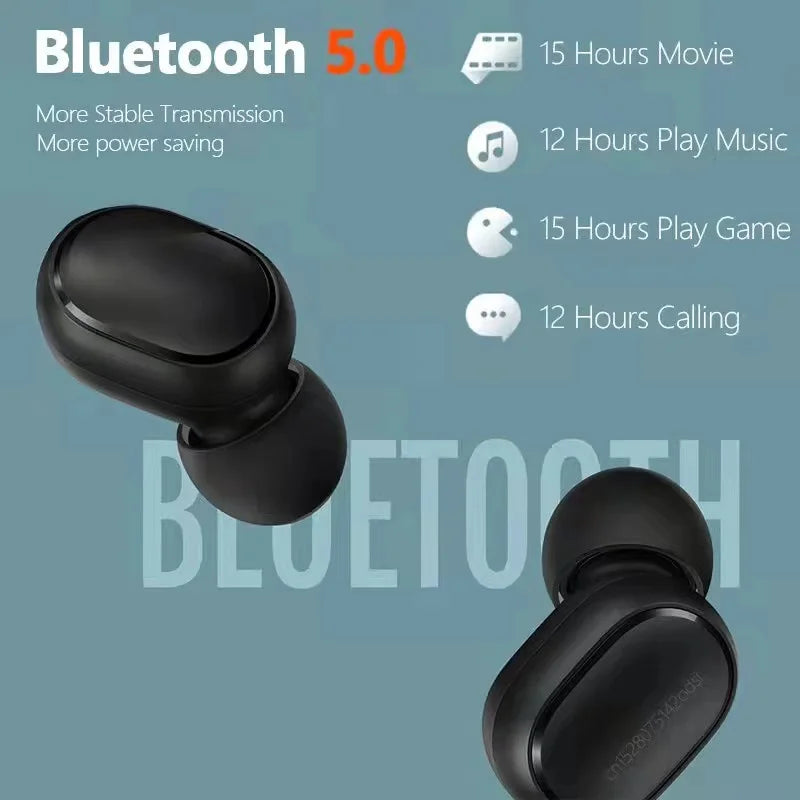 Fone De Ouvido Com Microfone E Bluetooth 5.0 Preto