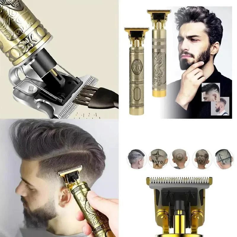 Máquina de Corte de Cabelo e Barba Masculina Profissional Elétrica