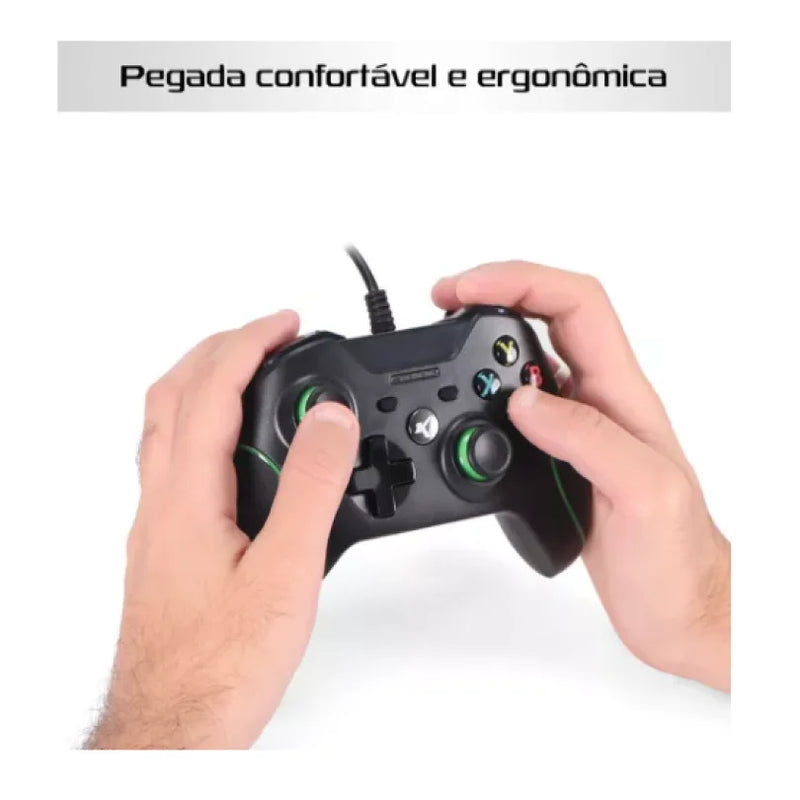 Controle Xbox Com Fio Joystick Video Game Pc Gamer